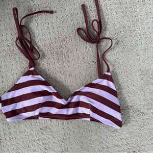 Aerie Striped Bikini Top